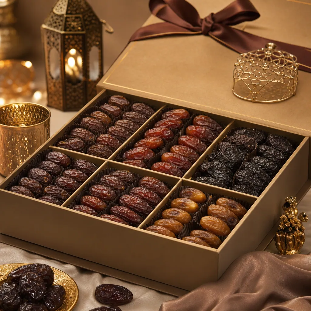 Hampers gift box kurma premium Kurma Barari untuk hadiah Ramadhan dan Lebaran